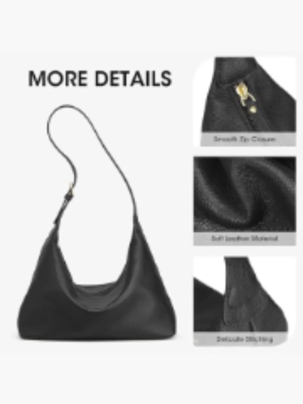 Genuine Leather Hobo Bag Crossbody Shoulder Purse For Women